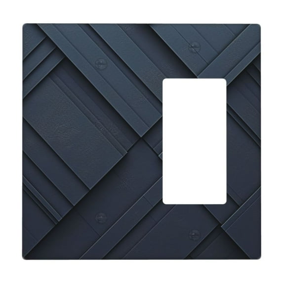 Dark Black Pattern Light Switch Cover Decorative Switch Plates and Outlet Covers Wall Plate for Electrical Kitchen Home Office Art Decor Mid-size