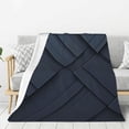 thumbnail image 1 of Dark Black Pattern Lightweight Plush Fuzzy Cozy Soft Blankets 80"X60", 1 of 5