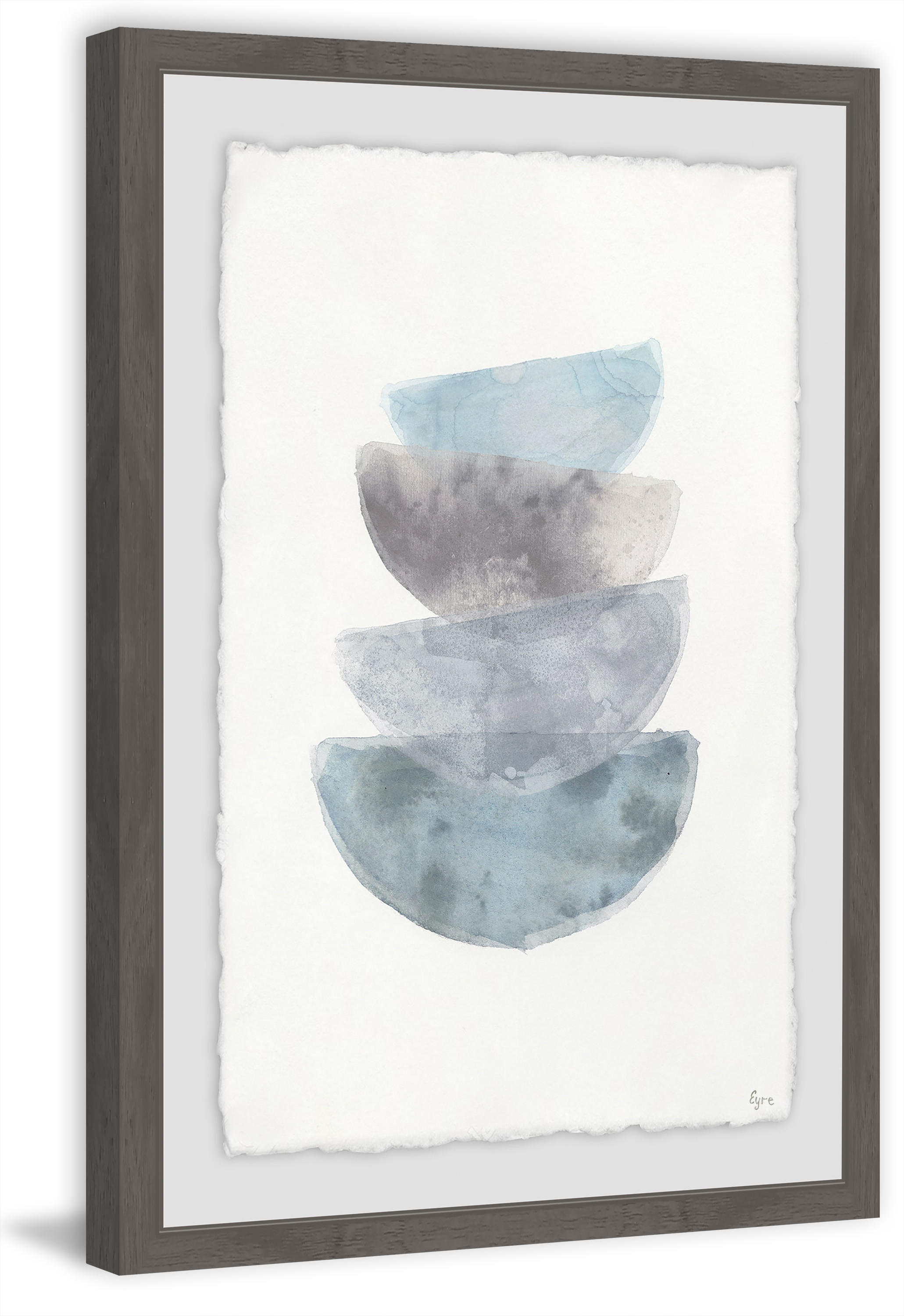Dark Blotches Framed Painting Print
