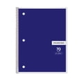 thumbnail image 1 of Dark Blue 8x10.5 Inch 1-Subject Spiral Notebook 70 Sheets College Ruled Perforated 3-Hole Punched for Office and Study, 1 of 4