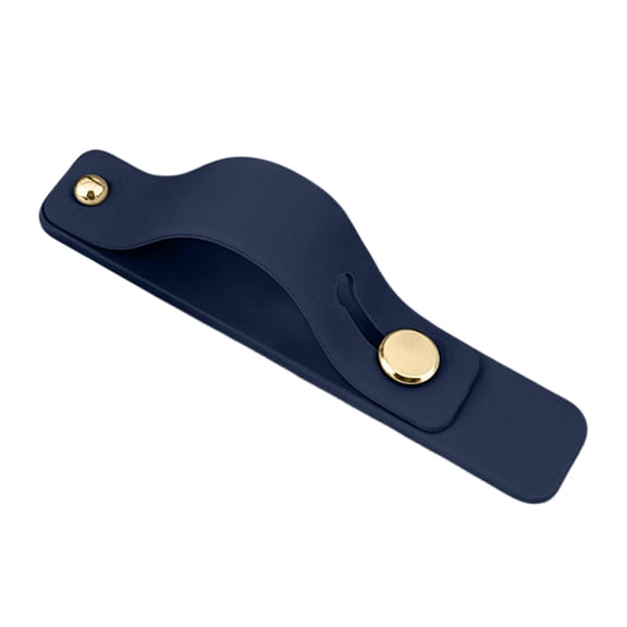Dark Blue Adhesive Ring Holder Phone Case Wristband Back Hand Support Strap Grip Stand For Cellphones Secure Handling