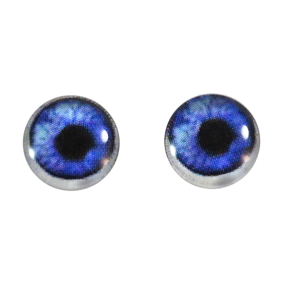 Dark Blue Anime Glass Eyes with Whites