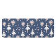 thumbnail image 1 of Dark Blue Ballerina Flower Pattern Kitchen Rug Mat,Kitchen Runner Rugs Non Skid Washable,Decorative Kitchen Floor Mats for Kitchen,Sink,Laundry,17"x47.2", 1 of 7