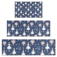 thumbnail image 1 of Dark Blue Ballerina Flower Pattern Kitchen Rugs Sets Of 3,Kitchen Runner Rugs Non Skid Washable,Decorative Kitchen Floor Mats for Kitchen,Sink,Laundry,17"x30"+ 17"x47" + 17"x59", 1 of 6