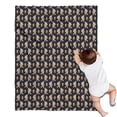 thumbnail image 1 of Dark Blue Bigfoot Pattern Blanket,Comfortable Soft Flannel Throw Blanket,All Season,Warm Lightweight Blankets for Sofa Bed Couch Living Room Chair,30"x40", 1 of 4
