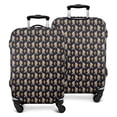 thumbnail image 1 of Dark Blue Bigfoot Pattern Luggage Cover Fashion Suitcase Cover Baggage Covers Fit 25-28 Inch Luggage (Go Travel), 1 of 5