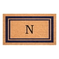 thumbnail image 1 of Dark Blue Border  Monogram Doormat (Letter N), 1 of 6
