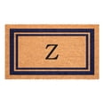 thumbnail image 1 of Dark Blue Border Monogram Doormat (Letter Z), 1 of 6