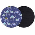 thumbnail image 1 of Dark Blue Camels Coasters Set of 2, Absorbent Coasters for Drinks, Modern Watercolor Cute Funny Animals Coaster for Desk Coffee Table Protection, Home Decor House Warming Gifts 4", 1 of 8