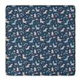 thumbnail image 1 of Dark Blue Cartoon Horse Rainbow Pattern Square Fitted Tablecloth with Elastic Edge,Square Table Cover,Washable Elastic Table Cover for Home Kitchen Party Decor 36"x36", 1 of 6