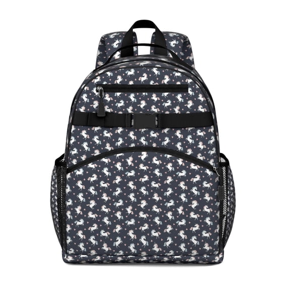 Colorful Cow Checker Pattern Backpack for School,Cute School Bag,Schoolbag with Adjustable Shoulder Straps & Padded Back,15.25"x11.5"x5.25"