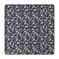 thumbnail image 1 of Dark Blue Cartoon Unicorn Pattern Square Fitted Tablecloth with Elastic Edge,Square Table Cover,Washable Elastic Table Cover for Home Kitchen Party Decor 34"x34", 1 of 6