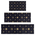 thumbnail image 1 of Dark Blue Celestial Body Pattern Kitchen Rugs Sets Of 3,Kitchen Runner Rugs Non Skid Washable,Decorative Kitchen Floor Mats for Kitchen,Sink,Laundry,17"x30"+ 17"x47" + 17"x59", 1 of 6