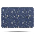 thumbnail image 1 of Dark Blue Celestial Pattern Bathroom Rugs Mat,Non Slip Microfiber Bathroom Rug,Rubber Backing,Soft Bathroom Mats for Bathroom Floor,Tub and Shower,17x27in(43x68cm), 1 of 5