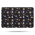 thumbnail image 1 of Dark Blue Celestial Pattern Bathroom Rugs Mat,Non Slip Microfiber Bathroom Rug,Rubber Backing,Soft Bathroom Mats for Bathroom Floor,Tub and Shower,17x27in(43x68cm), 1 of 5