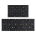 thumbnail image 1 of Dark Blue Celestial Pattern Kitchen Rugs Sets Of 2,Anti Fatigue Kitchen Mat Rugs Non Slip Washable,Decorative Kitchen Floor Mats for Kitchen,Sink,Laundry,17"x30"+17"x47", 1 of 7