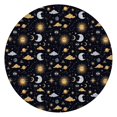 thumbnail image 1 of Dark Blue Celestial Pattern Round Fitted Tablecloth with Elastic Edge,Dining Table Cover Waterproof,Outdoor Round Tablecloth for Camping,Dining,Indoor and Outdoor, 1 of 7