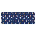 thumbnail image 1 of Dark Blue Christmas Dog and Snowman Pattern Kitchen Rug Mat,Kitchen Runner Rugs Non Skid Washable,Decorative Kitchen Floor Mats for Kitchen,Sink,Laundry,17"x47.2", 1 of 7