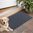 thumbnail image 1 of Dark Blue Christmas Gingerbread Pattern Door Rugs,Washable Non Slip Door Mats Indoor,Decorative Door Mats,Entry Mat Indoor for Entrance,Bedroom,Kitchen,Bathroom,16"x24", 1 of 6