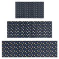 thumbnail image 1 of Dark Blue Christmas Gingerbread Pattern Kitchen Rugs Sets Of 3,Kitchen Runner Rugs Non Skid Washable,Decorative Kitchen Floor Mats for Kitchen,Sink,Laundry,17"x30"+ 17"x47" + 17"x59", 1 of 6