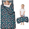 thumbnail image 1 of Dark Blue Christmas Gnome and Gift Pattern Toddler Nap Mats for Kids Preschool,50"x20" Sleeping Mat Bag or Kids,Toddler Sleeping Bag,Toddler Nap Mat or Daycare, 1 of 6
