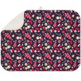 thumbnail image 1 of Dark Blue Christmas Pattern Dish Drying Mat for Kitchen 1 Pack, Ultra Absorbent Microfiber Dishes Drainer Mats,18x24in(46x61cm), 1 of 4