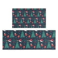 thumbnail image 1 of Dark Blue Christmas Pattern Kitchen Rugs Sets Of 2,Anti Fatigue Kitchen Mat Rugs Non Slip Washable,Decorative Kitchen Floor Mats for Kitchen,Sink,Laundry,17"x30"+17"x47", 1 of 7
