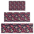 thumbnail image 1 of Dark Blue Christmas Pattern Kitchen Rugs Sets Of 3,Kitchen Runner Rugs Non Skid Washable,Decorative Kitchen Floor Mats for Kitchen,Sink,Laundry,17"x30"+ 17"x47" + 17"x59", 1 of 6