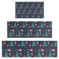 thumbnail image 1 of Dark Blue Christmas Pattern Kitchen Rugs Sets Of 3,Kitchen Runner Rugs Non Skid Washable,Decorative Kitchen Floor Mats for Kitchen,Sink,Laundry,17"x30"+ 17"x47" + 17"x59", 1 of 6
