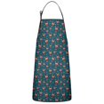 thumbnail image 1 of Dark Blue Christmas Reindeer Pattern Apron-Garden Aprons for Women with Pockets-Cotton Linen Waterproof Kitchen Cooking Gardening Aprons Adjustable for Kitchen,Cooking,BBQ and Salon 33"x27", 1 of 7