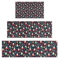 thumbnail image 1 of Dark Blue Christmas Santa and Gnome Pattern Kitchen Rugs Sets Of 3,Kitchen Runner Rugs Non Skid Washable,Decorative Kitchen Floor Mats for Kitchen,Sink,Laundry,17"x30"+ 17"x47" + 17"x59", 1 of 6
