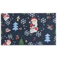 thumbnail image 1 of Dark Blue Christmas Santa Pattern Door Rugs,Washable Non Slip Door Mats Indoor,Decorative Door Mats,Entry Mat Indoor for Entrance,Bedroom,Kitchen,Bathroom,17"x30", 1 of 6