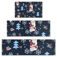 thumbnail image 1 of Dark Blue Christmas Santa Pattern Kitchen Rugs Sets Of 3,Kitchen Runner Rugs Non Skid Washable,Decorative Kitchen Floor Mats for Kitchen,Sink,Laundry,17"x30"+ 17"x47" + 17"x59", 1 of 6