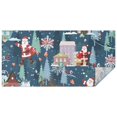 thumbnail image 1 of Dark Blue Christmas Santa Pattern Rectangle Tablecloth 60"x120",Waterproof Polyester Rectangle Table Cloth, Wipeable Spillproof Polyester Tablecloth for Dining, Camping, Indoor and Outdoor, 1 of 6