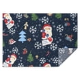 thumbnail image 1 of Dark Blue Christmas Santa Pattern Rectangle Tablecloth 60"x84",Waterproof Polyester Rectangle Table Cloth, Wipeable Spillproof Polyester Tablecloth for Dining, Camping, Indoor and Outdoor, 1 of 5
