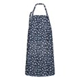 thumbnail image 1 of Dark Blue Christmas Snowflake Apron-Garden Aprons for Women with Pockets-Cotton Linen Waterproof Kitchen Cooking Gardening Aprons Adjustable for Kitchen,Cooking,BBQ and Salon 32"x27", 1 of 7