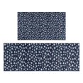 thumbnail image 1 of Dark Blue Christmas Snowflake Pattern Kitchen Rugs Sets Of 2,Anti Fatigue Kitchen Mat Rugs Non Slip Washable,Decorative Kitchen Floor Mats for Kitchen,Sink,Laundry,17"x30"+17"x47", 1 of 7