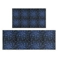thumbnail image 1 of Dark Blue Christmas Snowflake Pattern Kitchen Rugs Sets Of 2,Anti Fatigue Kitchen Mat Rugs Non Slip Washable,Decorative Kitchen Floor Mats for Kitchen,Sink,Laundry,17"x30"+17"x47", 1 of 7