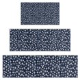thumbnail image 1 of Dark Blue Christmas Snowflake Pattern Kitchen Rugs Sets Of 3,Kitchen Runner Rugs Non Skid Washable,Decorative Kitchen Floor Mats for Kitchen,Sink,Laundry,17"x30"+ 17"x47" + 17"x59", 1 of 6