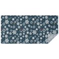 thumbnail image 1 of Dark Blue Christmas Snowflake Pattern Rectangle Tablecloth 60"x120",Waterproof Polyester Rectangle Table Cloth, Wipeable Spillproof Polyester Tablecloth for Dining, Camping, Indoor and Outdoor, 1 of 6