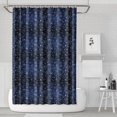 thumbnail image 1 of Dark Blue Christmas Snowflake Pattern Shower Curtain 72"x72" ,Bathroom Decorative Shower Curtains Set with 12 Hooks,Modern Waterproof Washable Shower Curtain, 1 of 6
