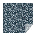 thumbnail image 1 of Dark Blue Christmas Snowflake Pattern Square Tablecloth,Waterproof Square Table Cover,Wipeable Spillproof Washable Table Cover for Home Kitchen Party Decor 52"x52"(132x132cm), 1 of 6