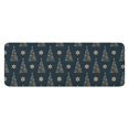 thumbnail image 1 of Dark Blue Christmas Tree Pattern Kitchen Rug Mat,Kitchen Runner Rugs Non Skid Washable,Decorative Kitchen Floor Mats for Kitchen,Sink,Laundry,17"x47.2", 1 of 7