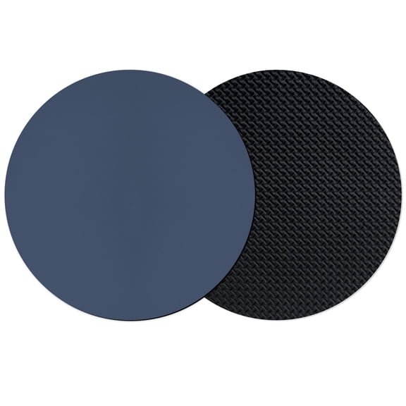 Dark Blue Coasters Set of 2, Absorbent Coasters for Drinks, Modern Farmhouse Solid Color Coaster for Desk Coffee Table Protection, Home Decor House Warming Gifts 4"