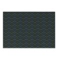 thumbnail image 1 of Dark Blue Cutting Board, Modern Geometrical Pattern with Neon Effected Chevron Zigzag Lines, Decorative Tempered Glass Cutting and Serving Board, Small Size, Dark Blue Yellow Green, by Ambesonne, 1 of 1