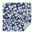 thumbnail image 1 of Dark Blue Daisy Flower Pattern Square Tablecloth,Waterproof Square Table Cover,Wipeable Spillproof Washable Table Cover for Home Kitchen Party Decor 52"x52"(132x132cm), 1 of 6