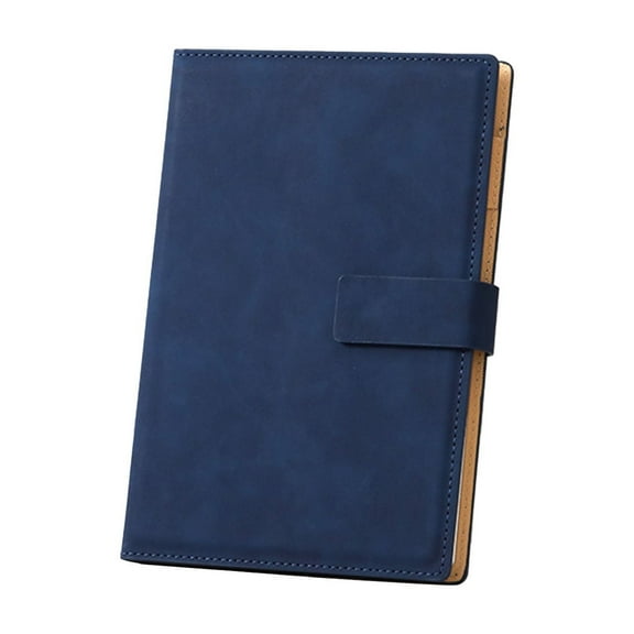 Dark Blue Dark Blue A5 Magnetic Closure Notebook Business Office Work Conference Notepad Gift For Colleagues