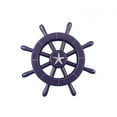 thumbnail image 1 of Dark Blue Decorative Ship Wheel with Starfish- 12 in., 1 of 1