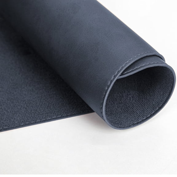 Dark Blue Desk Pad / Desk Mat / Large Mouse Pad for Office and Home, Waterproof PU Leather Surface for Working and Writing