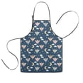 thumbnail image 1 of Dark Blue Fairy Moon Princess Pattern Kids Aprons for Girls and Boys,Adjustable Neck Strap Toddler Aprons for Kids Cooking Baking, 1 of 7
